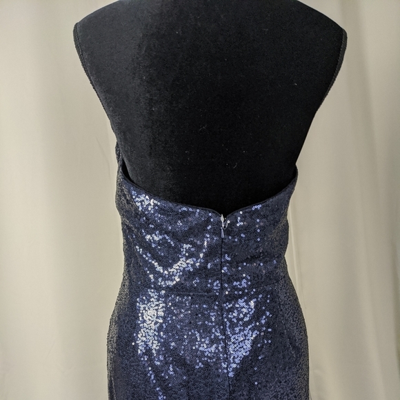 Jasmine Long V-neck Halter Sequin Bridesmaid Dress <15AAB> - Picture 6 of 8